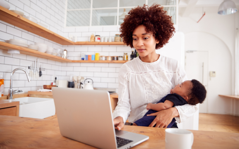 work from home mum